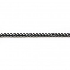 Hematite round beads 2mm x 40cm