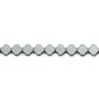 Hématite trèfle 6mm x 40cm