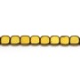 Hematite golden in square shape, measuring 6mm x 40cm