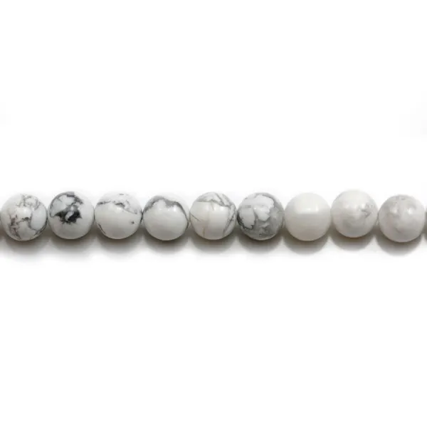 White Holite Round 4mm x 20 pcs 