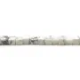 Howlite blanche en forme de cube, mesurant 4mm x 40cm