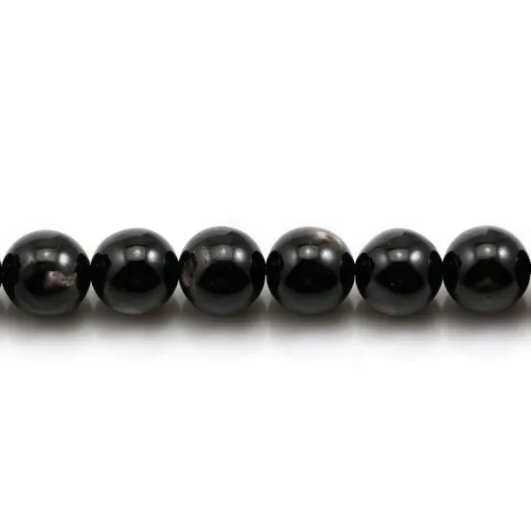 Hypersthene, en forme de rond 10mm x 39cm