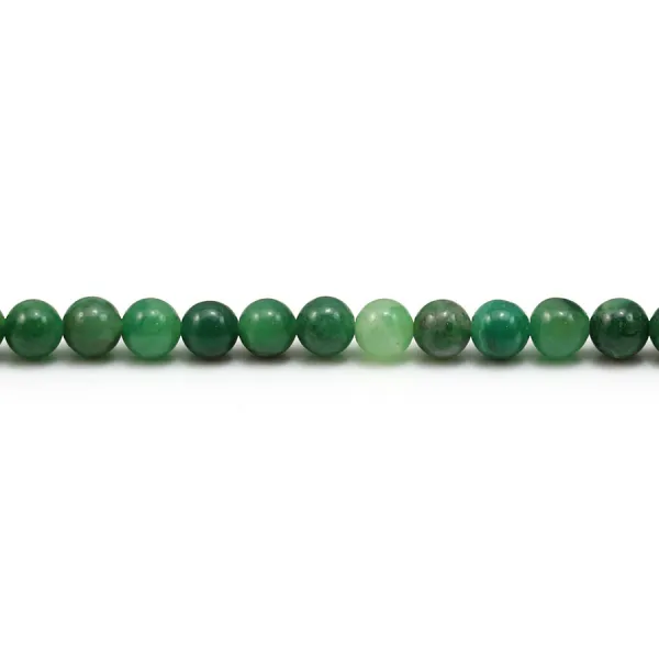 Green round jade 4mm x 40cm
