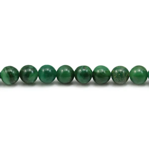 Jade verdite rond 6mm x 10pcs