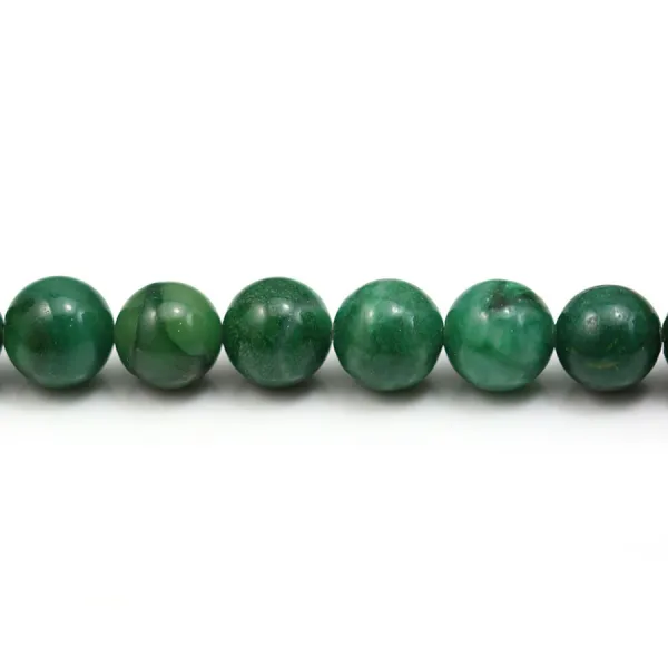 Jade verdite rond 8mm x 6pcs