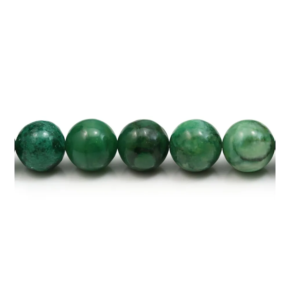 Jade verdite rond 10mm x 40cm