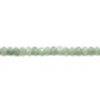 Jade nature rondelle facette 2x3mm x 40cm