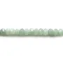Jade nature rondelle facette 2.5x4mm x 40cm