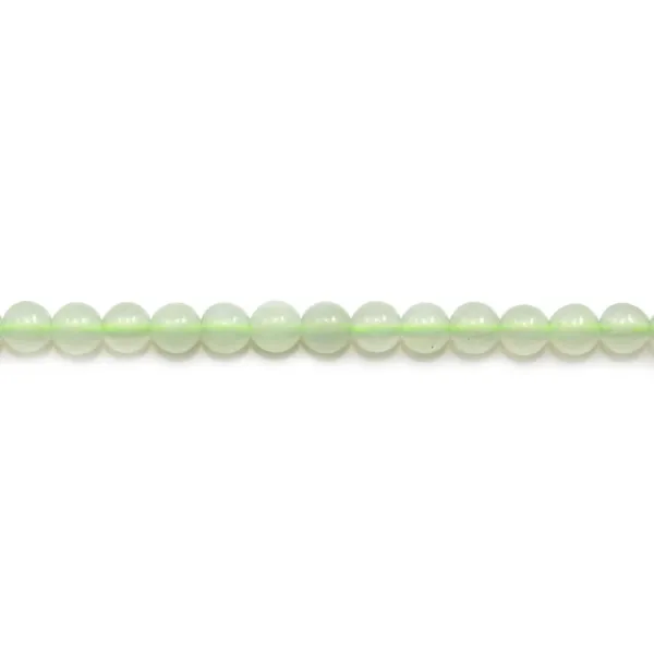 Green jadeite round 6mm x 40cm