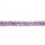Jade violet rond plat facette 4mm x 40cm