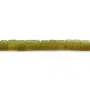 Jade coréen jaune vert, en forme de cube, 4mm x 39cm