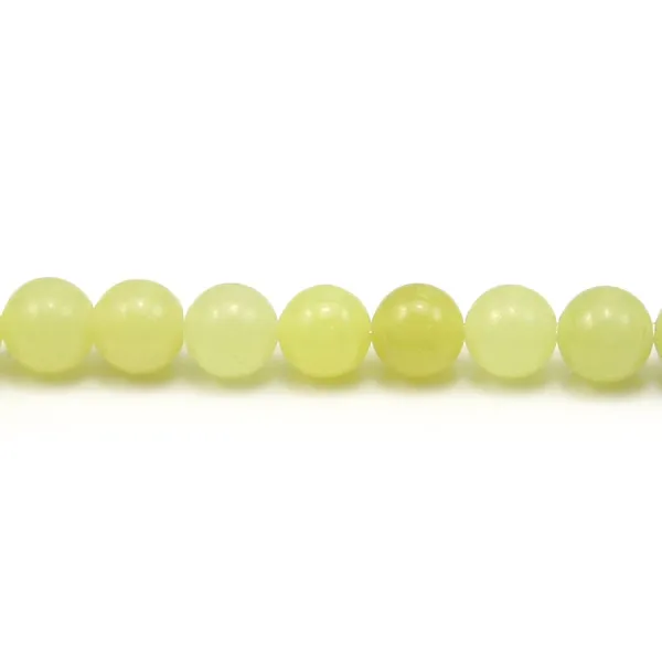 Jade lemon rond 6mm x 10pcs