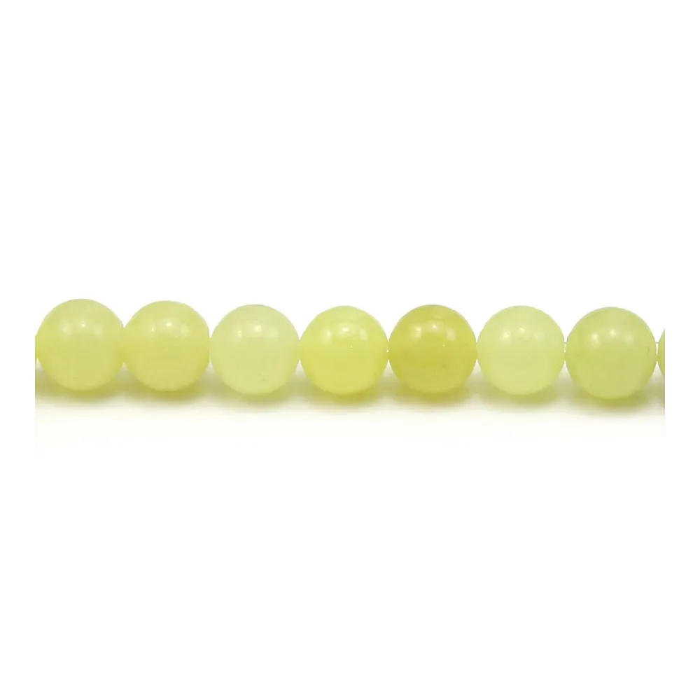 Jade lemon rond 6mm x 10pcs