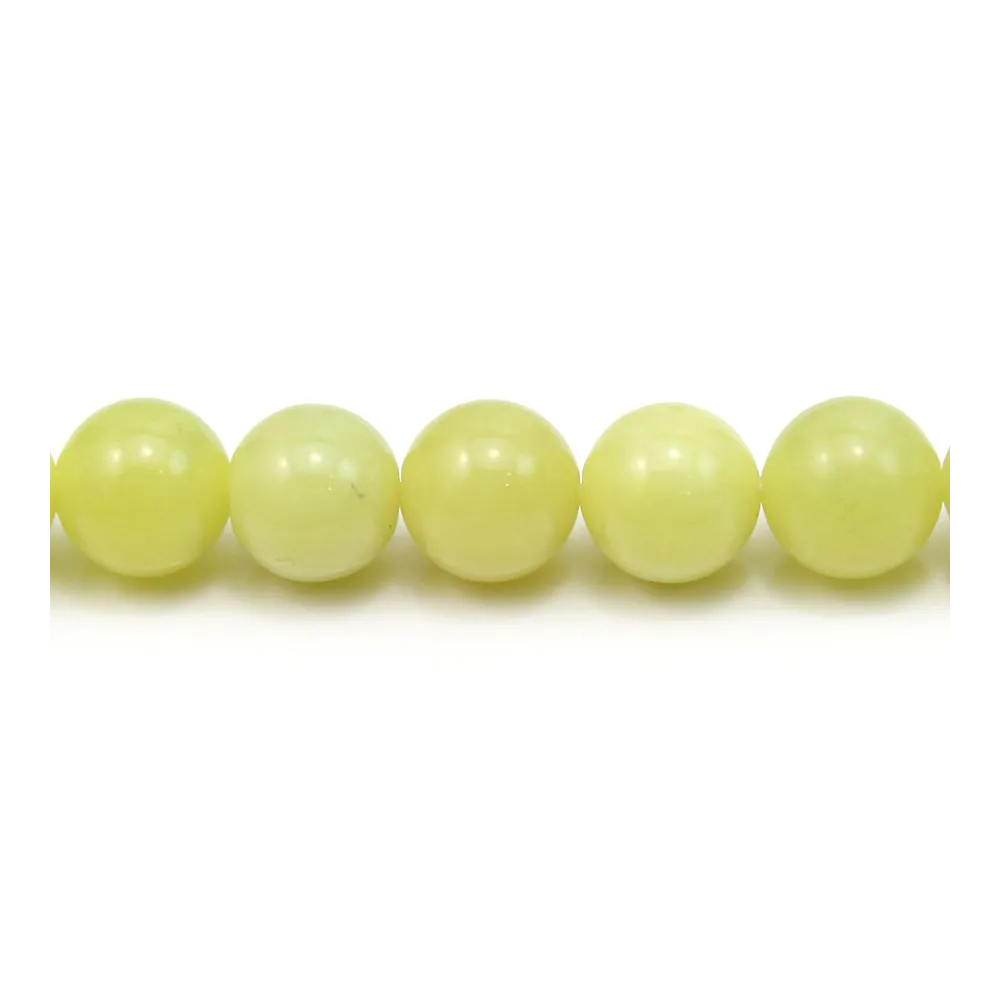Jade lemon rond 10mm x 40cm