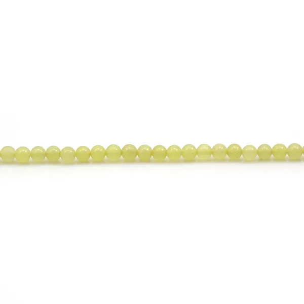 Jade lemon color, in round shape, 2-2.5mm x 40cm