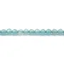 Jade Teinté bleu ciel rond facette 4mm x 40cm