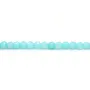 Jade teinte ronde facette 4mm