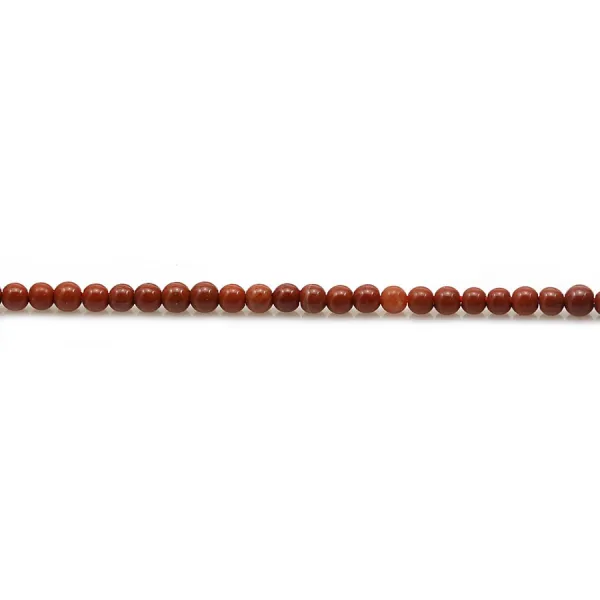 Jaspe rouge ronde 2mm x 39cm