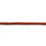Jaspe rouge tube 2x4mm x 40cm
