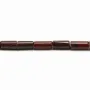 Jaspe rouge tube 4x8mm x 40cm
