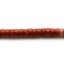 Jaspe rouge, forme rondelle 2x4mm x 39cm