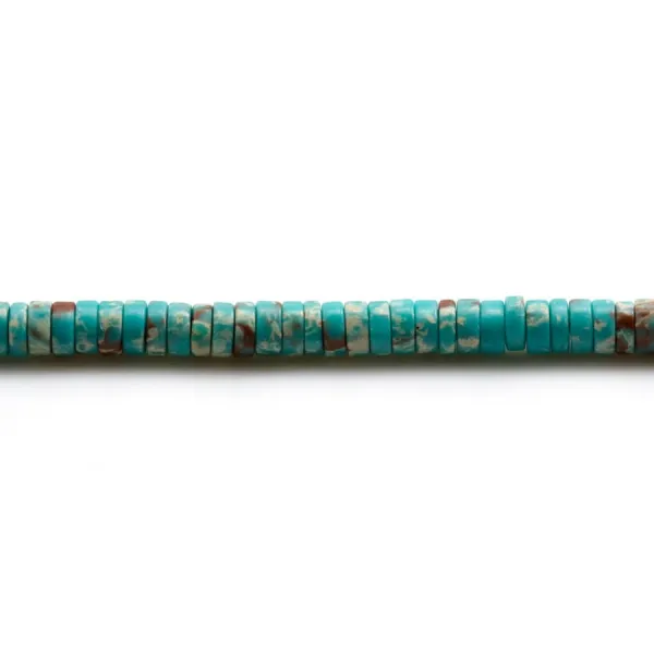 Marbre teinté, en forme de rondelle, 2x4.5mm x 39cm