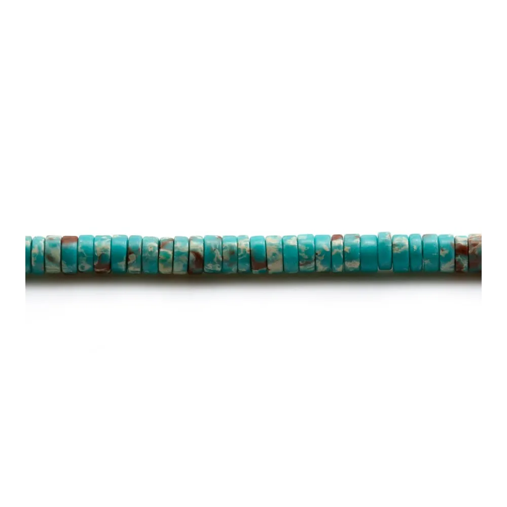 Marbre teinté, en forme de rondelle, 2x4.5mm x 39cm