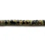 Jaspe dalmatien, en forme de rondelle 2x4.5mm x 39cm
