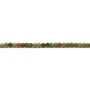 Unakite ronde facettée 2mm x 40cm