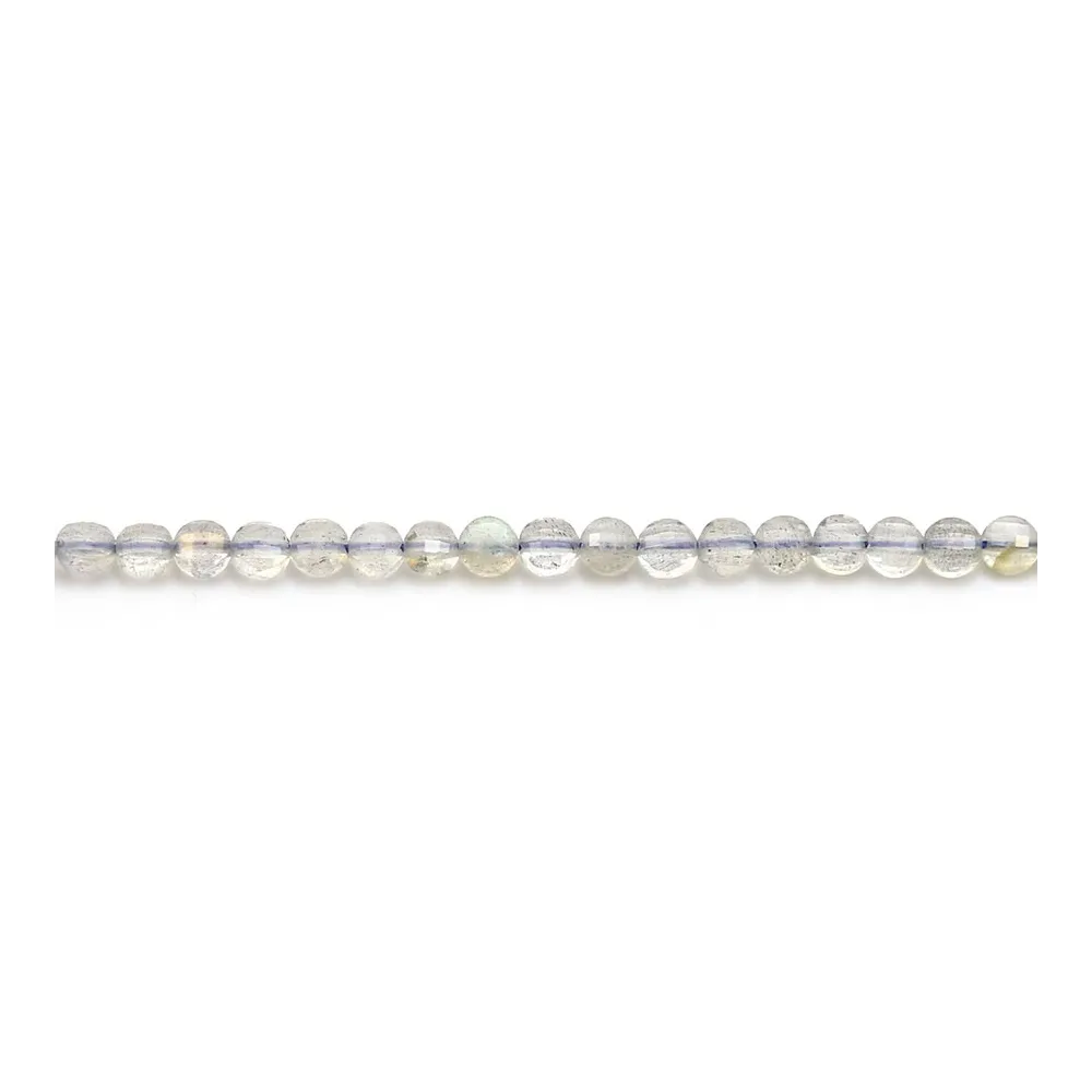 Labradorite Ronde Plate Facette 2.5mm x 40cm