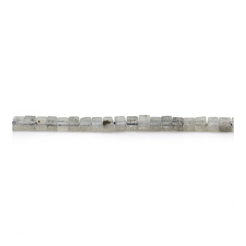Labradorite grise, en forme de cube, 2.5mm x 38cm