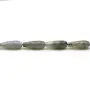 Labradorite grey, in a drop faceted shape, 6 * 16mm x 40cm