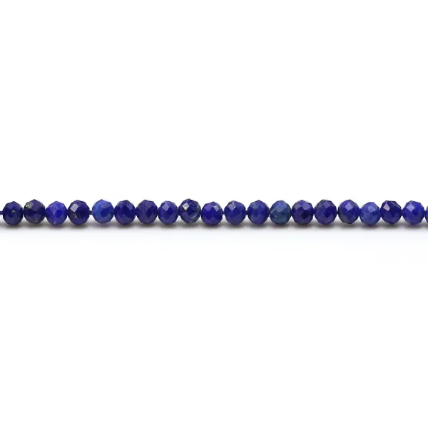Lapis lazuli rondelle facette  1.8x2.2mm x 40cm