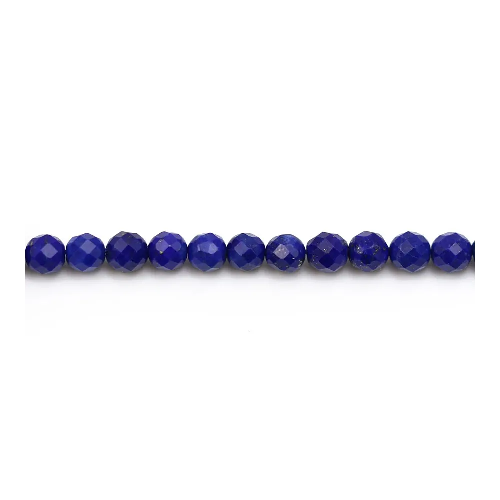 Lapis-lazuli rond facette 4mm x 6pcs