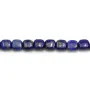 Lapis lazuli bleu, de forme carré, 6mm x 4pcs