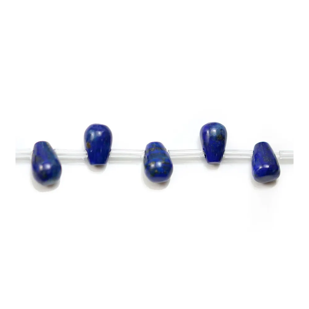 Lapis lazuli, en forme de goutte, 6 * 9mm x 2pcs
