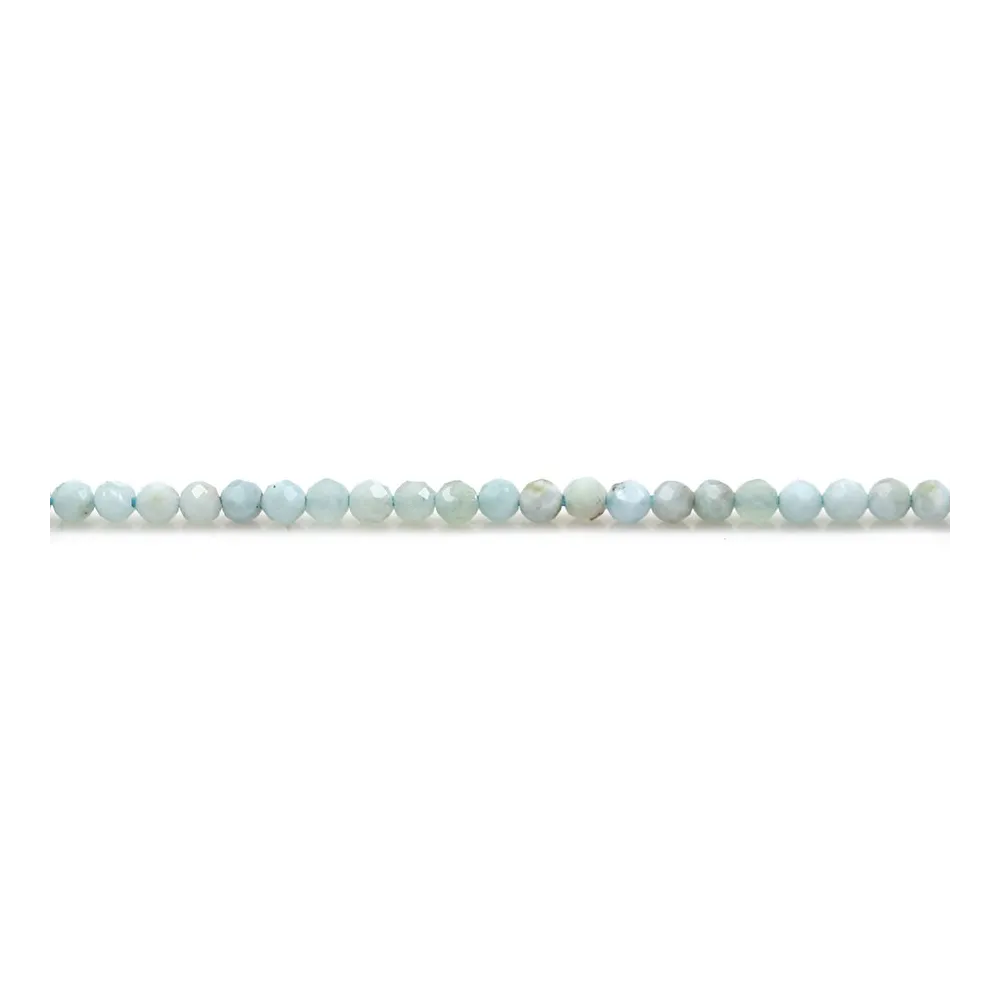 Larimar rond facette 2mm x 40cm