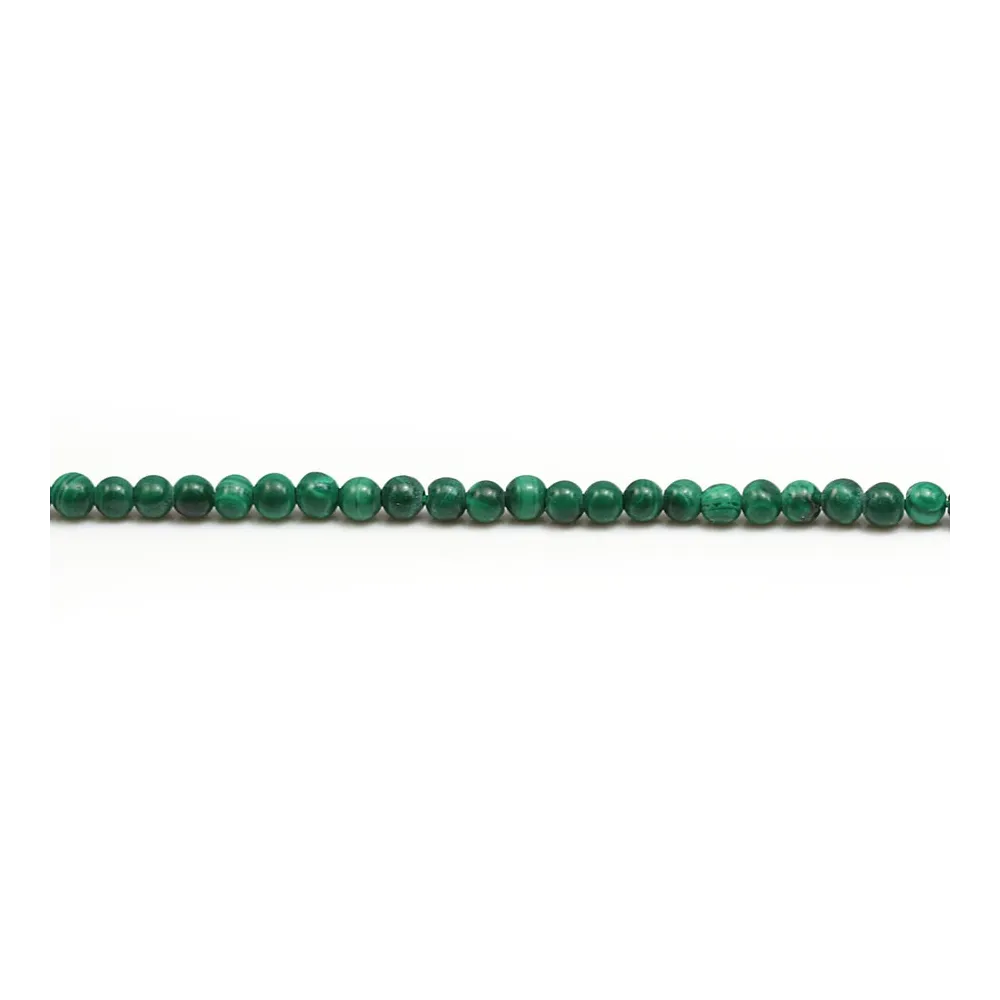 Malachite de forme ronde, 2mm x 40cm