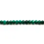 Malachite, de forme rondelle et facetté, 2.5x3mm x 39cm