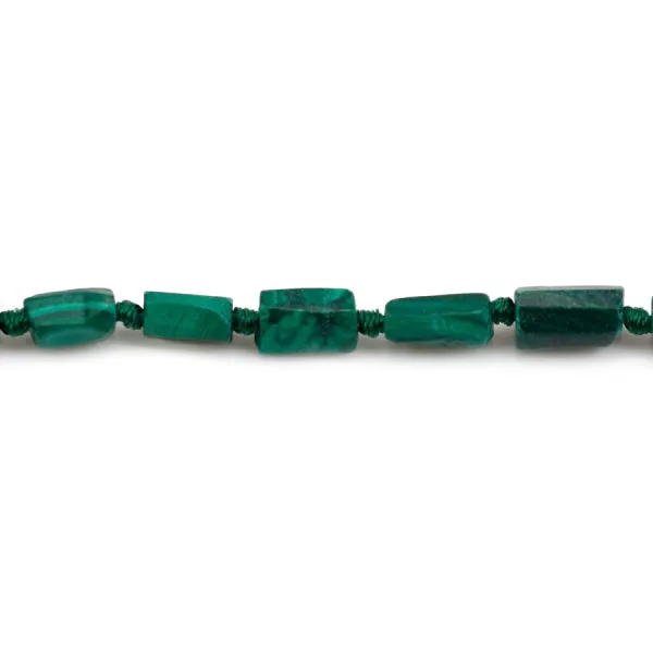 Malachite baroque 5x9mm x 40cm