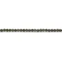 Obsidienne noir, de forme ronde facetté, de taille 2mm x 38cm