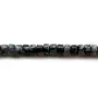 Obsidienne flocon de neige,en forme de rondelle 2x4.5mm x 39cm