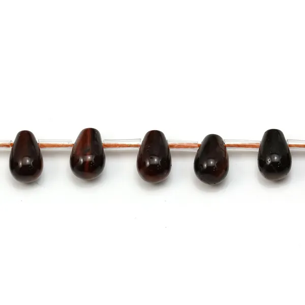 Oeil de taureau, en forme de goutte, mesurant 6x9mm x 4pcs