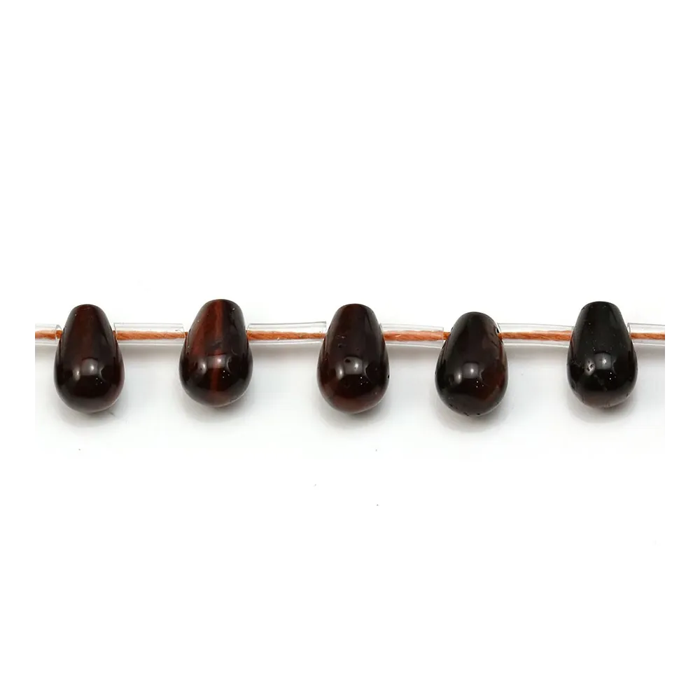 Oeil de taureau, en forme de goutte, mesurant 6x9mm x 4pcs
