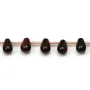 Bull's eye, in the shape of a drop, measuring 6 * 9mm x 4pcs