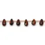 Oeil de taureau, en forme de goutte facetté 6x9mm x 4pcs