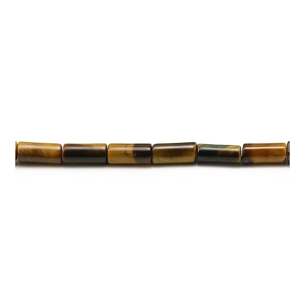 L'oeil de tigre tube 4x8mm x 10pcs