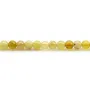 Opale de couleur jaune, de forme ronde, 4mm x 10pcs