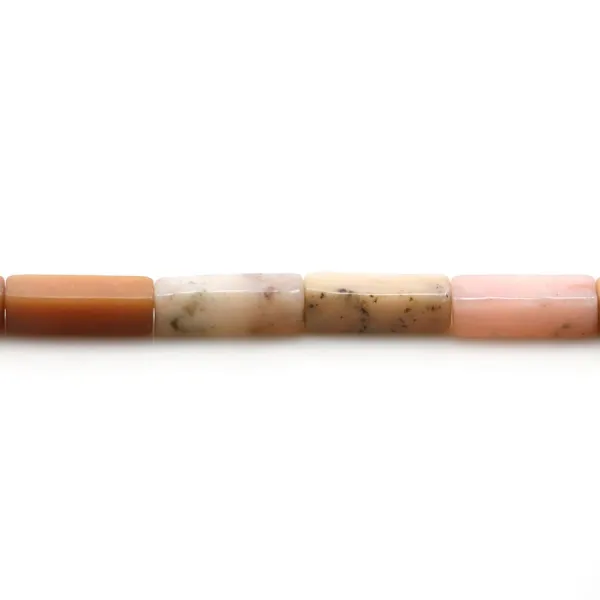 Opale rose, en forme de rectangle, 4x13mm x 40cm