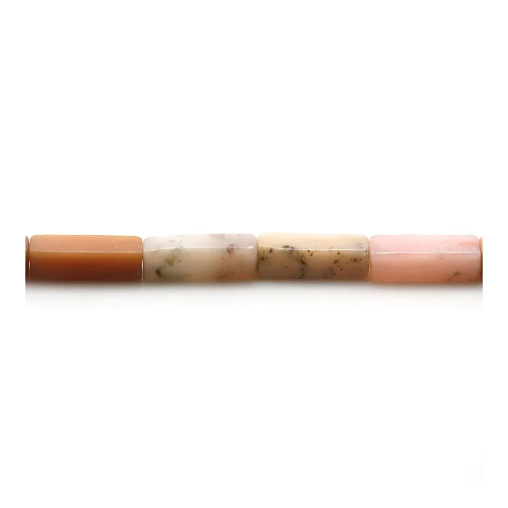 Opale rose, en forme de rectangle, 4x13mm x 40cm